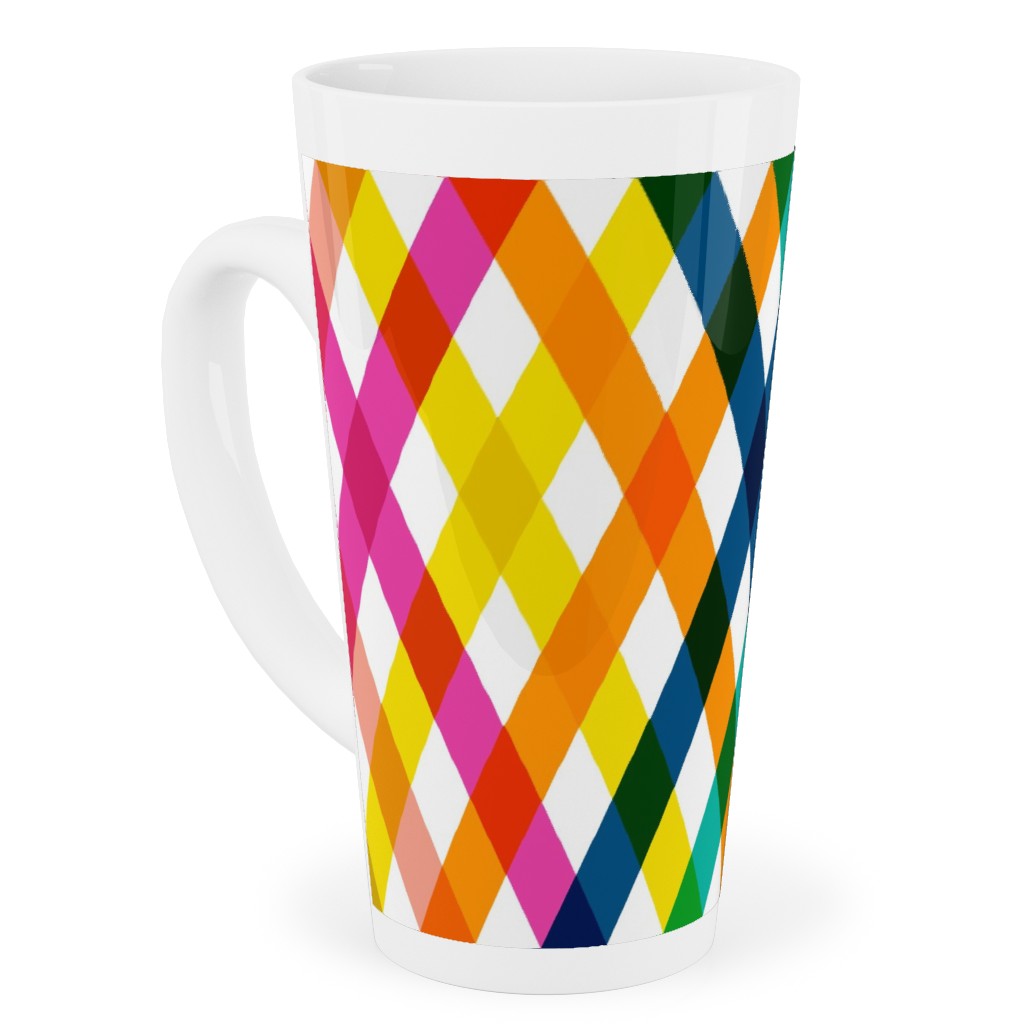 Birchdale Gingham Plaid - Multi Tall Latte Mug, 17oz, Multicolor