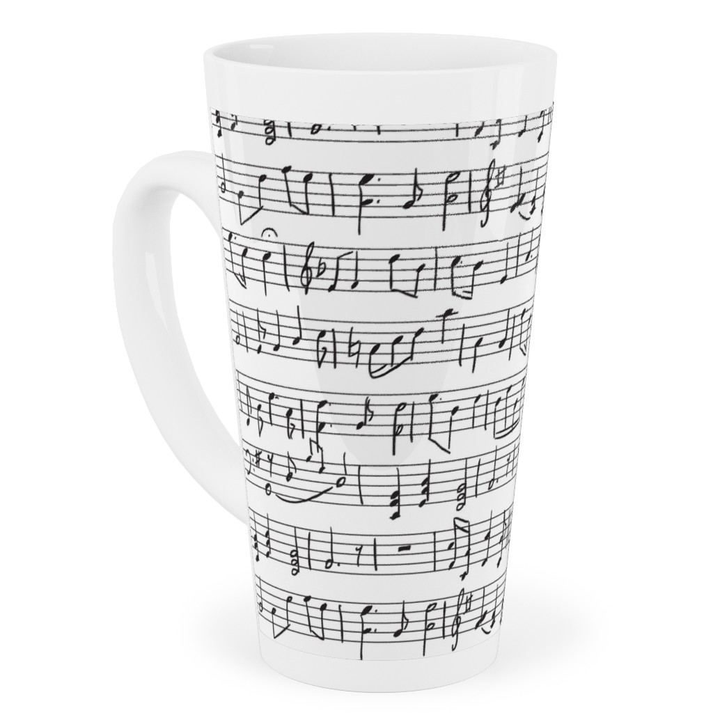 Music - Favorite Subject Tall Latte Mug, 17oz, Black