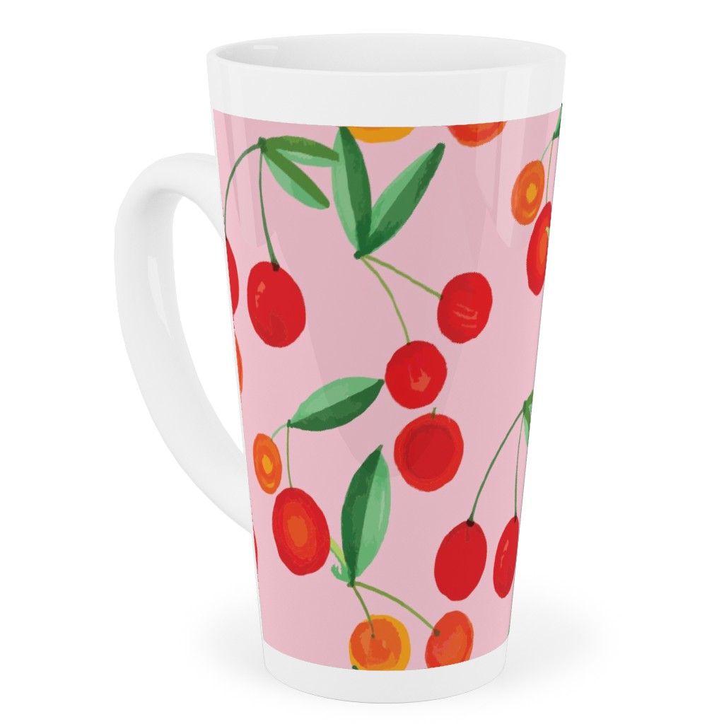 Cherry Farm Tall Latte Mug, 17oz, Pink