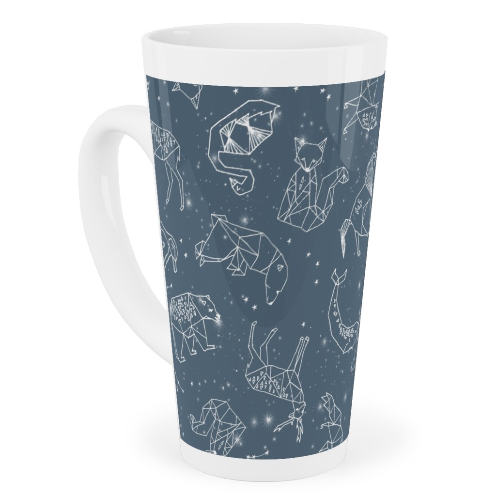 Animal Constellations - Blue Tall Latte Mug, 17oz, Blue