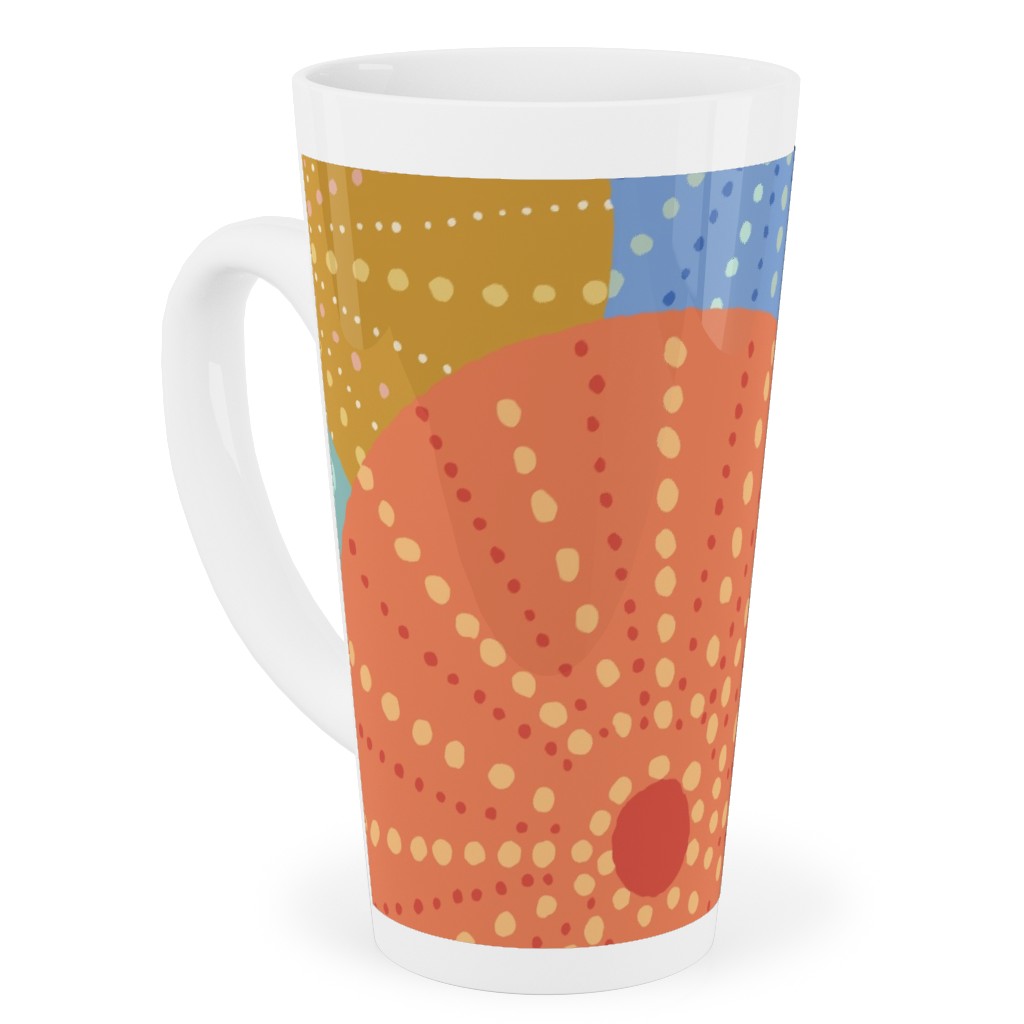Colorful Sea Urchins Tall Latte Mug, 17oz, Multicolor
