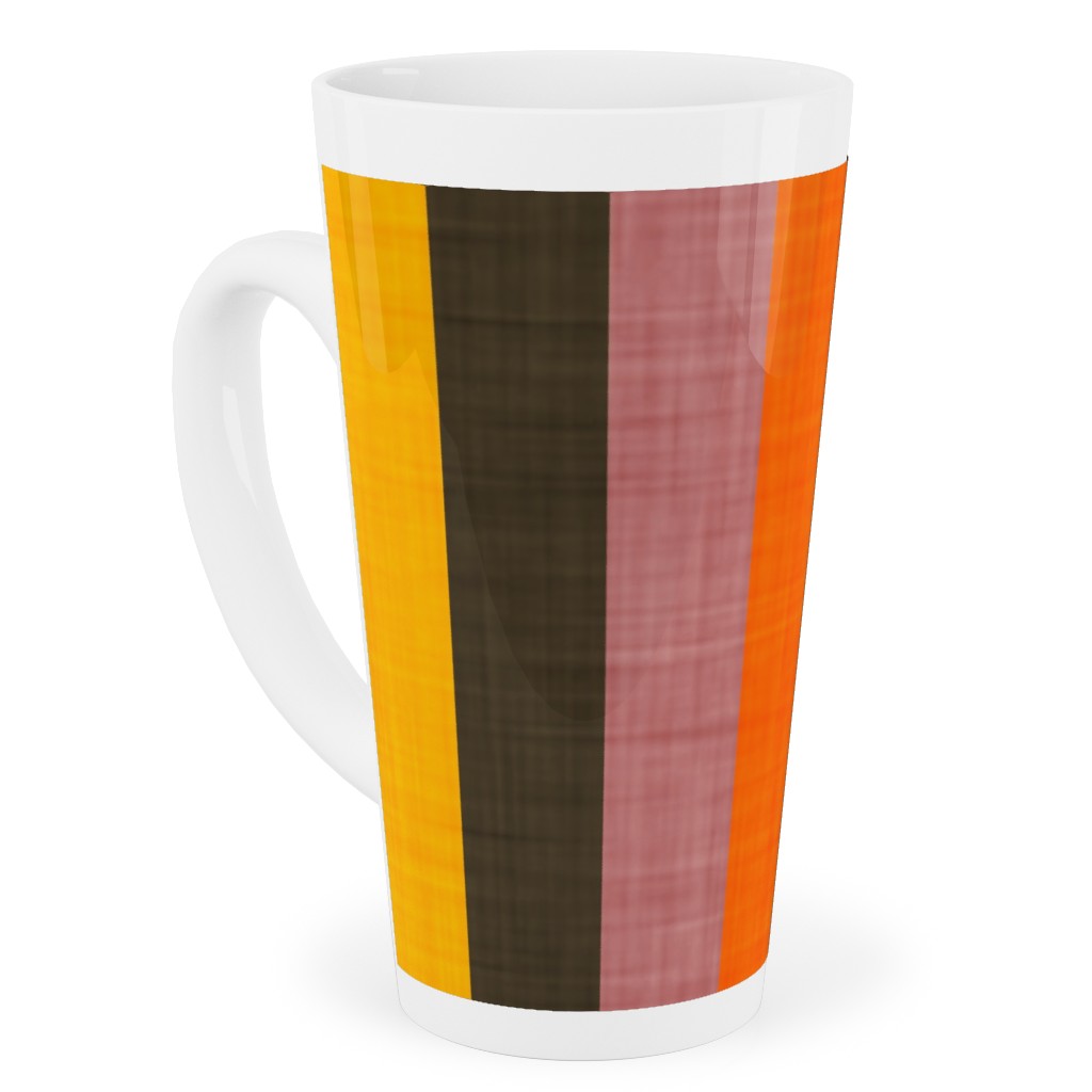 Retro Colorblock Sticks - Multi Tall Latte Mug, 17oz, Multicolor