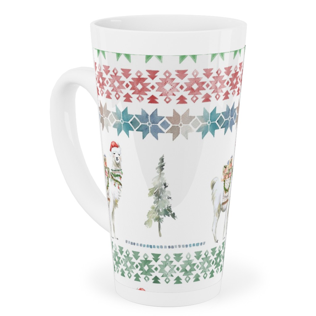 Christmas Llama Sweater Print - Multi Tall Latte Mug, 17oz, Multicolor