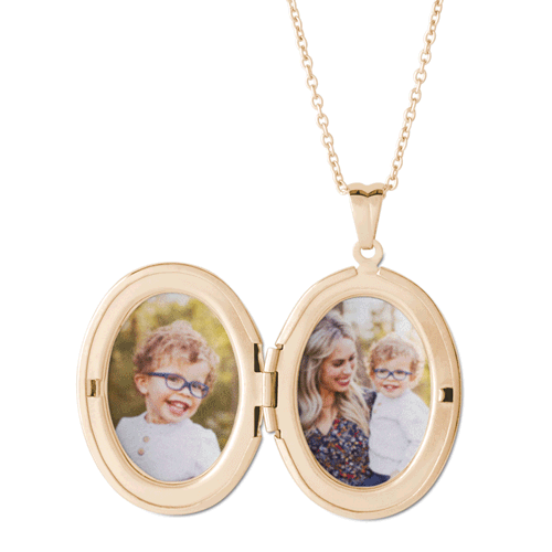 Classic Initial Locket Necklace by Shutterfly Shutterfly