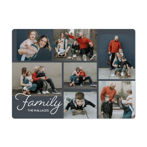 Just My Family Magnet, 4x5.5, Gray