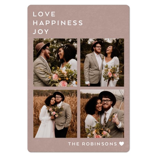 Simple Stacked Sentiments Magnet, 3x5, Brown, sap