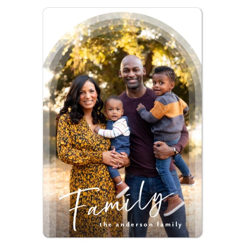 Beveled Arch Magnet, 3x5, White, white