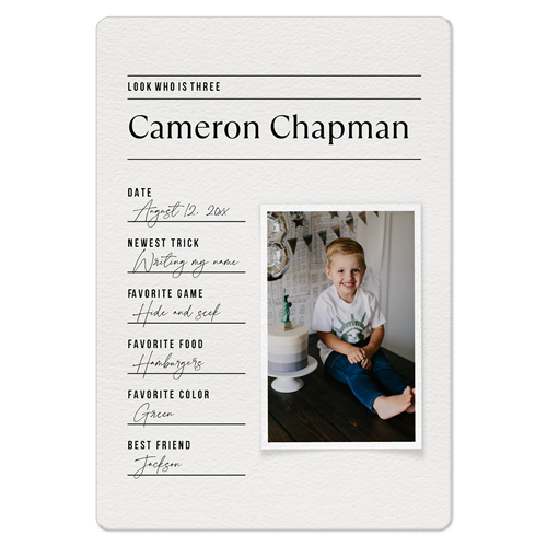 Journal Entry Magnet, 3x5, White