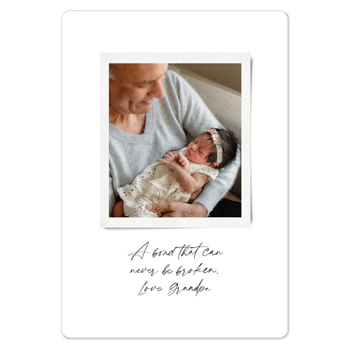 Sentimental Note Magnet, 3x5, White, white