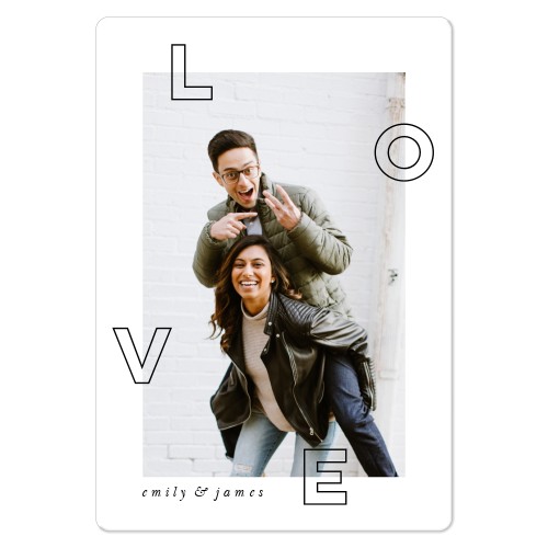 Love Everywhere Magnet, 3x5, White