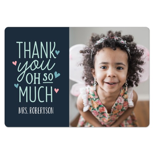 Oh Thank You Hearts Magnet, 3x5, Black