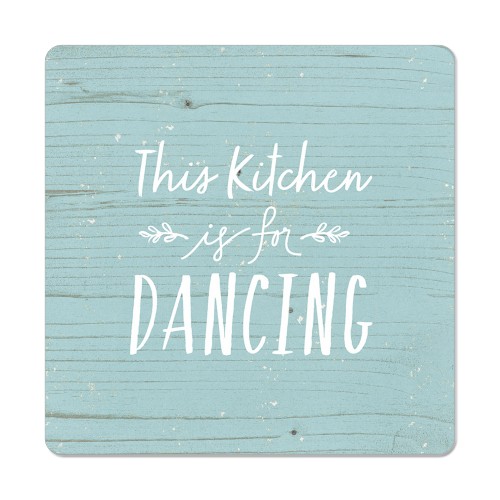 Kitchen Is for Dancing Magnet, 3x3, Multicolor