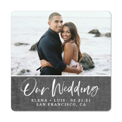 Our Perfect Day Magnet, 3x3, Gray, gray