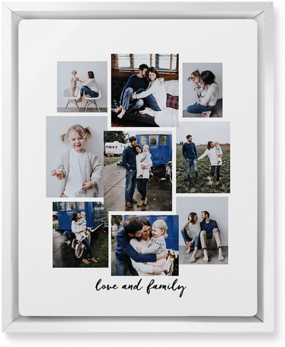Cloud Nine Wall Art, White, Single piece, Metal, 8x10, Matte, Multicolor