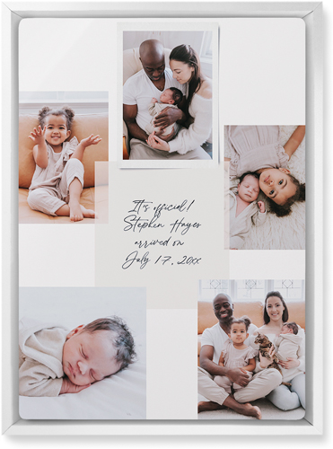 Handwritten Note Collage Wall Art, White, Single piece, Metal, 10x14, Matte, White, white