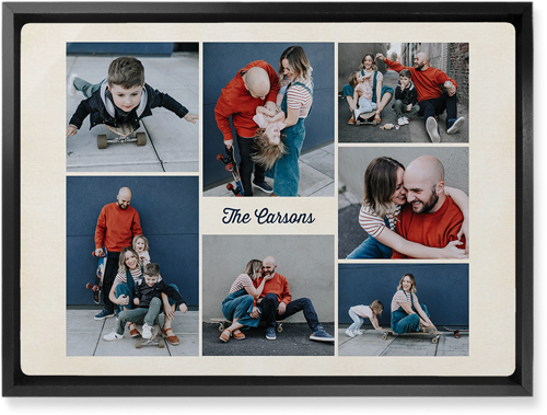 Seven Wonders Wall Art, Black, Single piece, Metal, 10x14, Glossy, Multicolor, multi