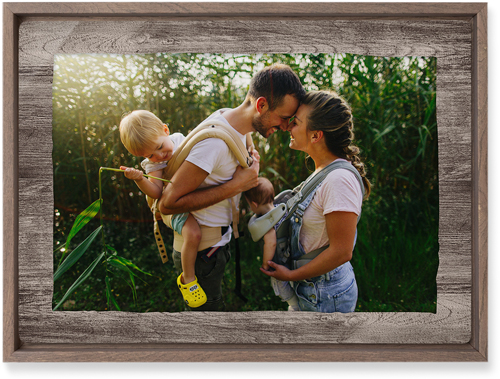 Countryside Wall Art, Walnut, Single piece, Metal, 10x14, Matte, Brown, wood