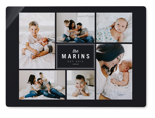 Round We Go Wall Art, No Frame, Single piece, Metal, 10x14, Glossy, Gray, charcoal