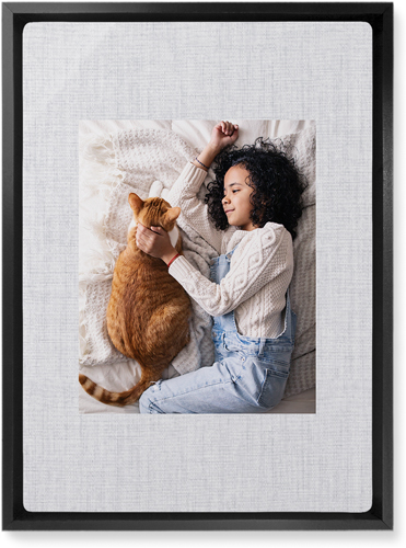 Full Frame One Wall Art, Black, Single piece, Metal, 10x14, Matte, White