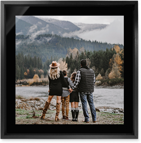 Simple Gallery of One Border Wall Art, Black, Single piece, Metal, 12x12, Matte, Multicolor