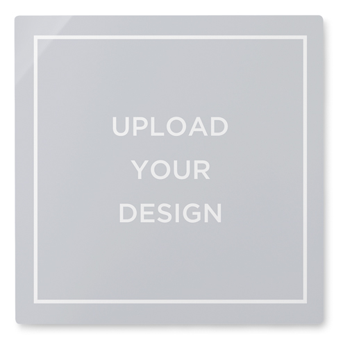 Upload Your Own Design Wall Art, No Frame, Single piece, Metal, 12x12, Matte, Multicolor