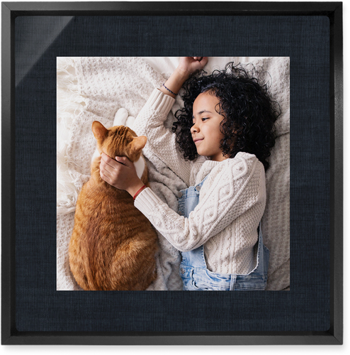 Full Frame One Wall Art, Black, Single piece, Metal, 12x12, Matte, Black