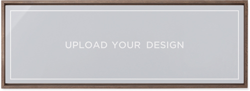 Upload Your Own Design Landscape Wall Art, Walnut, Single piece, Metal, 12x36, Matte, Multicolor