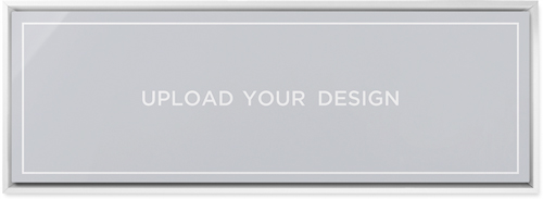 Upload Your Own Design Landscape Wall Art, White, Single piece, Metal, 12x36, Matte, Multicolor, multi