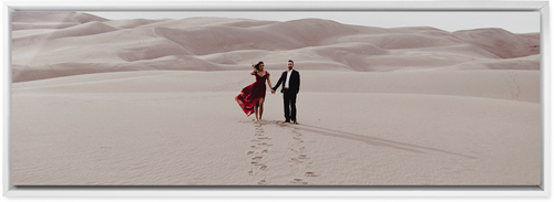 Photo Gallery Pano Wall Art, White, Single piece, Metal, 12x36, Glossy, Multicolor