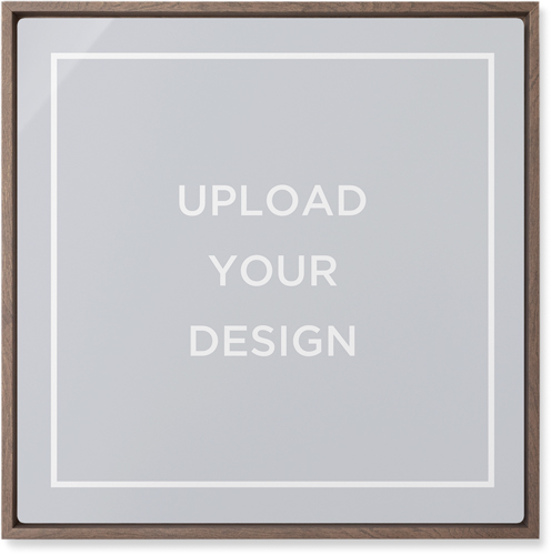 Upload Your Own Design Wall Art, Walnut, Single piece, Metal, 16x16, Matte, Multicolor