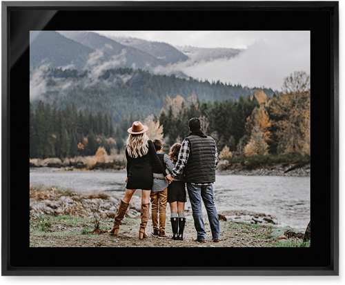 Simple Gallery of One Border Wall Art, Black, Single piece, Metal, 16x20, Glossy, Multicolor, multi