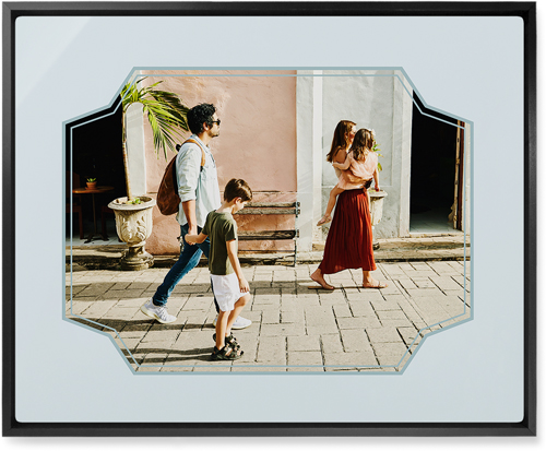 Unique Shape Wall Art, Black, Single piece, Metal, 16x20, Matte, Gray, air