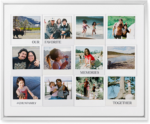 Photo Memories Wall Art, White, Single piece, Metal, 16x20, Glossy, White, white