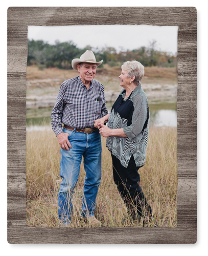 Countryside Portrait Wall Art, No Frame, Single piece, Metal, 16x20, Matte, Brown