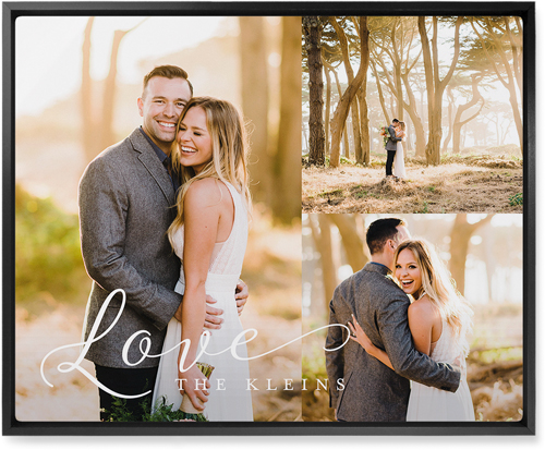 Just Love Trio Wall Art, Black, Single piece, Metal, 16x20, Matte, White, white