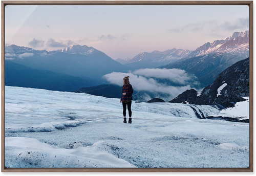 Photo Gallery Square Wall Art, Walnut, Single piece, Metal, 20x30, Matte, Multicolor