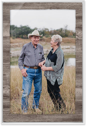 Countryside Portrait Wall Art, White, Single piece, Metal, 20x30, Glossy, Brown