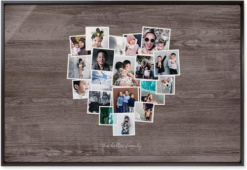 Heart Strings Wall Art, Black, Single piece, Metal, 20x30, Matte, Brown, wood