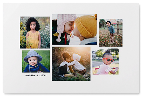 Six Times Wall Art, No Frame, Single piece, Metal, 20x30, Glossy, White, white