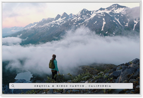 Travel Banner Wall Art, White, Single piece, Metal, 24x36, Matte, White, white