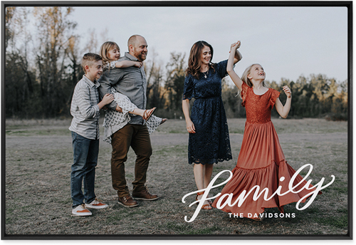 Family Letters Wall Art, Black, Single piece, Metal, 24x36, Matte, White