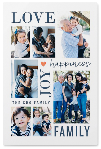 Happiness Is Wall Art, No Frame, Single piece, Metal, 24x36, Matte, White, white