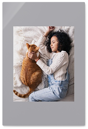 Full Frame One Wall Art, No Frame, Single piece, Metal, 24x36, Matte, Gray