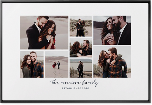 Pieces of Eight Wall Art, Black, Single piece, Metal, 24x36, Matte, White, white