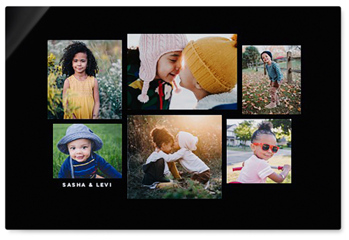 Six Times Wall Art, No Frame, Single piece, Metal, 24x36, Glossy, Black, black