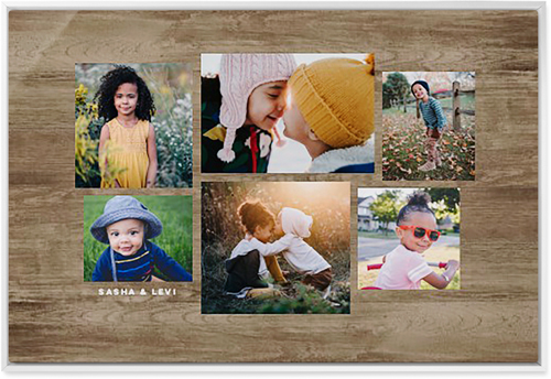 Six Times Wall Art, White, Single piece, Metal, 24x36, Matte, Brown
