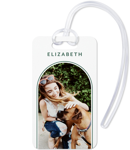 White Luggage Tag