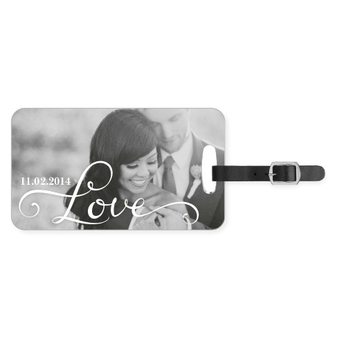 Hand-Lettered Love Luggage Tag