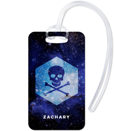Active Skull And Bones Luggage Tag, Large, Blue