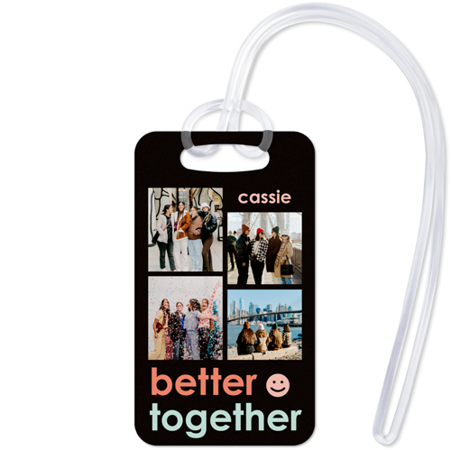 Always Better Together Luggage Tag, Small, Pink